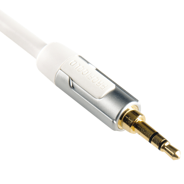 Profigold 3.5mm Aux to 3.5mm Aux 6.6 Feet (2M) Cable (Multiple Cable Shielding, White/Silver)_1