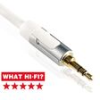 Profigold 3.5mm Aux to 3.5mm Aux 6.6 Feet (2M) Cable (Multiple Cable Shielding, White/Silver)_3
