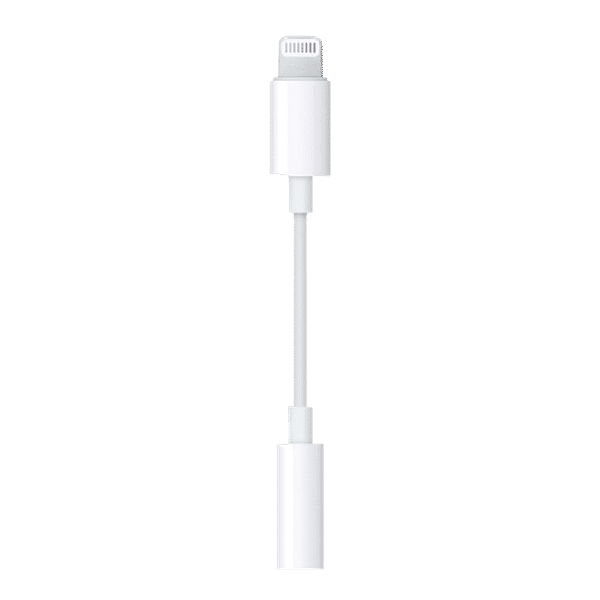 Apple Lightning to 3.5mm Aux 0.32 Feet (0.1M) Adapter (Flexible Compatibility, White)_1
