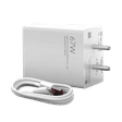 Mi SonicCharge 3.0 Combo 67W Type A Fast Charger (Type A to Type C Cable, Quick Charge 3.0, White)_1
