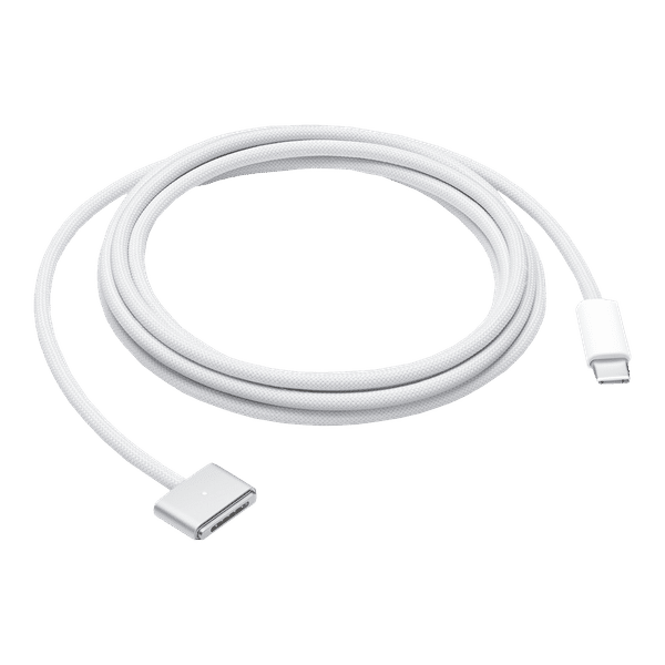 Apple Type C to MagSafe 3 6.6 Feet (2M) Cable (Magnetic Connection, White)_1