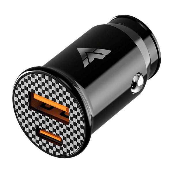 Vaku 38W Type A & Type C 2-Port Fast Car Charger (Adapter Only, Superior Gold-Plated Circuit, Black)_1