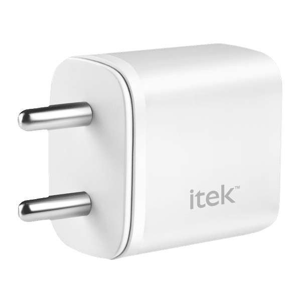Itek 20W Type A & Type C 2-Port Fast Charger (Short-Circuit Protection, White)_1