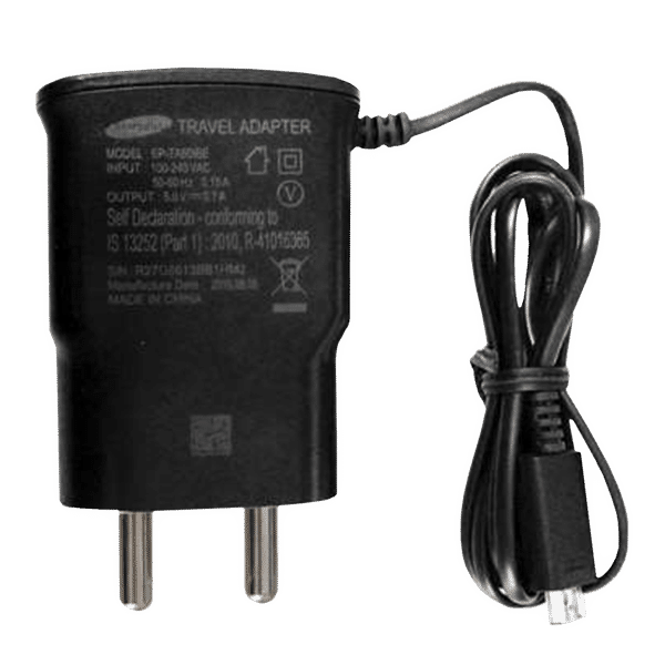 SAMSUNG 3.5W Micro USB Charger (Short Circuit & Overload Resistant, Black)_1