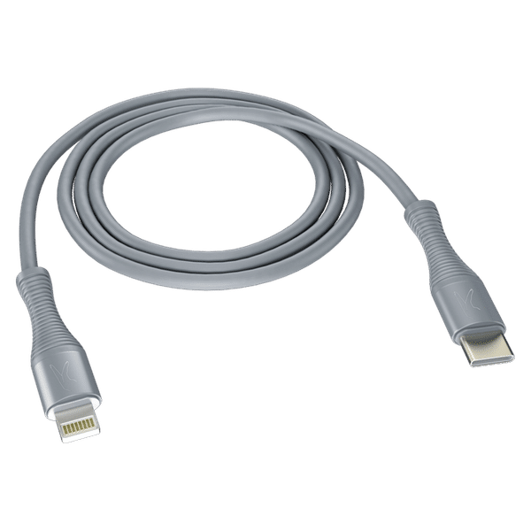 FINGERS FMC C-to-L Type C to Lightning 3.3 Feet (1M) Cable (Reversible Connectivity Design, Steel Grey)_1