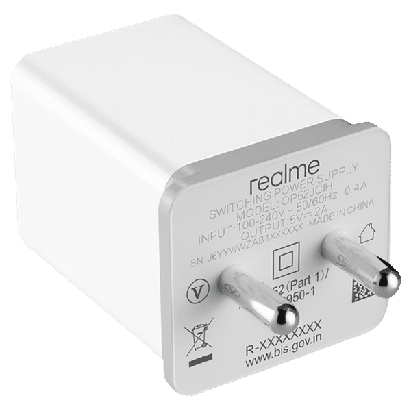realme 10W Type A Charger (Adapter Only, Short-Circuit Protection, White)_1