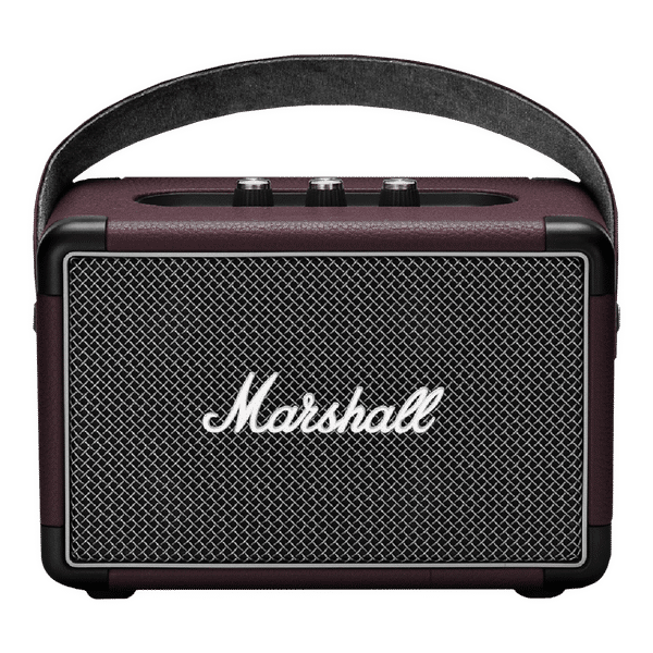 Marshall Kilburn II 20W Portable Bluetooth Speaker (IPX2 Water Resistant, Multi-Host Functionality, Stereo Channel, Burgundy)_1