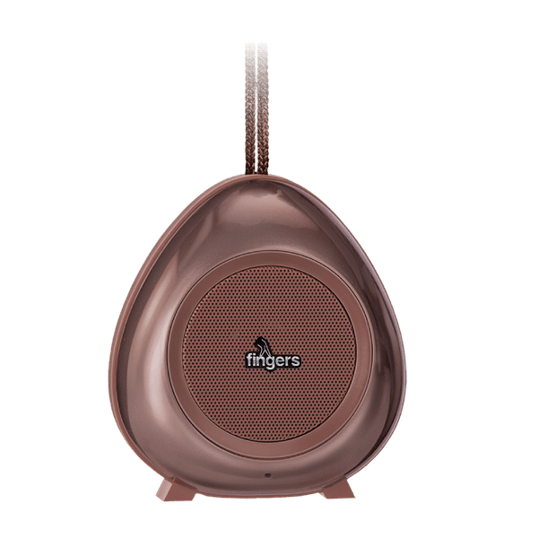 fingers Brownie2 5W Portable Bluetooth Speaker (15 Hours Playtime, Choco Brown)_1