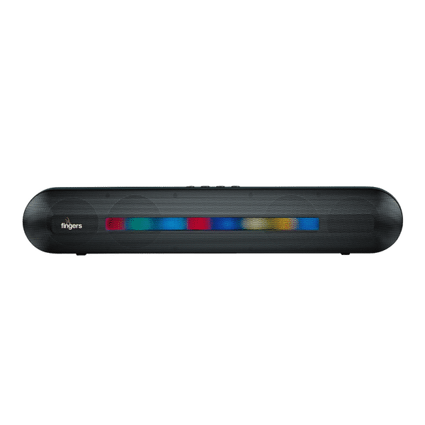 fingers RGB-Music India 5W Portable Bluetooth Speaker (8 Hours Playtime, Stereo Channel, Black)_1