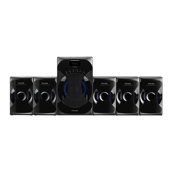 PHILIPS 45W Multimedia Speaker (Surround Sound, 5.1 Channel, Black)_1