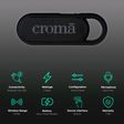 Croma 2W Portable Bluetooth Speaker (With Hook, Mono Channel, Black)_2