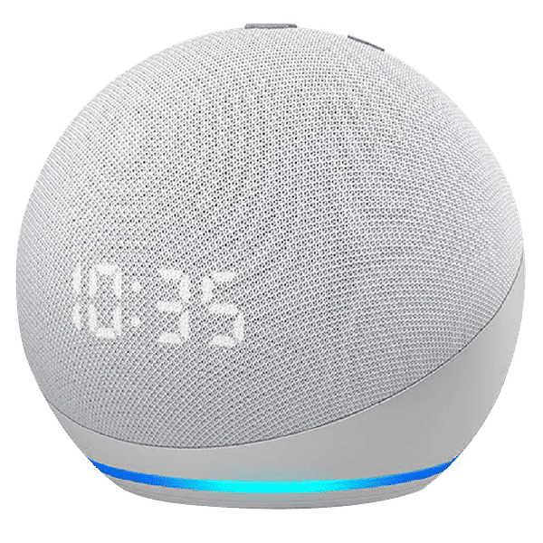 amazon Echo Dot (4th Gen) with Built-in Alexa Smart Wi-Fi Speaker (LED Display with Clock, White)_1