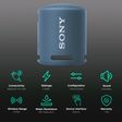 SONY 5W Portable Bluetooth Speaker (IP67 Waterproof, Extra Bass, Mono Channel, Blue)_2