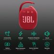JBL Clip 4 5W Portable Bluetooth Speaker (IP67 Waterproof, 10 Hours Playtime, Red)_2