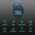 JBL Clip 4 5W Portable Bluetooth Speaker (IP67 Waterproof, 10 Hours Playtime, Blue)_2