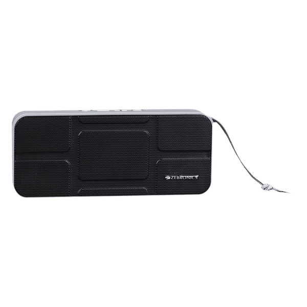 ZEBRONICS Zeb-Brew 6W Portable Bluetooth Speaker (Built-in FM Radio, Stereo Channel, Black)_1