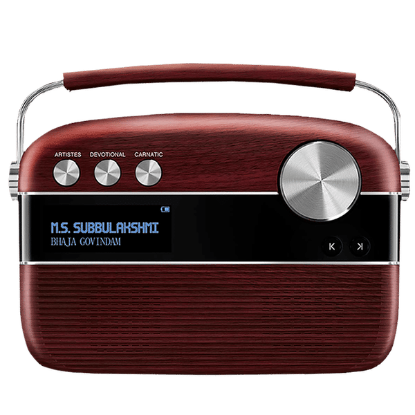 SAREGAMA Carvaan Tamil 6W Portable Bluetooth Speaker (5 Hours Playtime, Stereo Channel, Red)_1