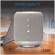 PORTRONICS SoundDrum 10W Portable Bluetooth Speaker (Water Resistant, 7 Hours Playtime, Stereo Channel, Grey)_3