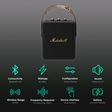 Marshall Stockwell II 20W Portable Bluetooth Speaker (IPX4 Water Resistant, 20 Hours Playtime, Stereo Channel, Black/Brass)_2