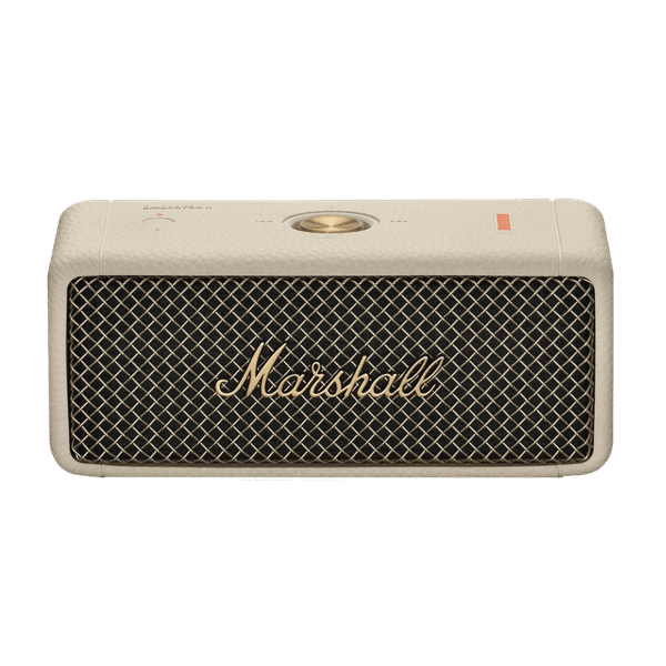 Marshall Emberton II 20W Portable Bluetooth Speaker (IP67 Water Resistant, IP67 Dust Resistant, Stereo Channel, Brass Cream)_1