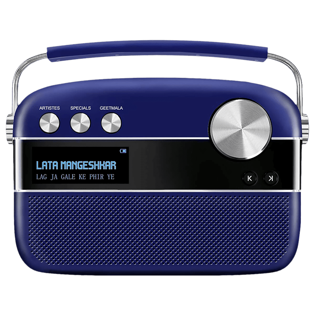 SAREGAMA Carvaan Premium 6W Portable Bluetooth Speaker (5 Hours Playtime, Royal Blue)