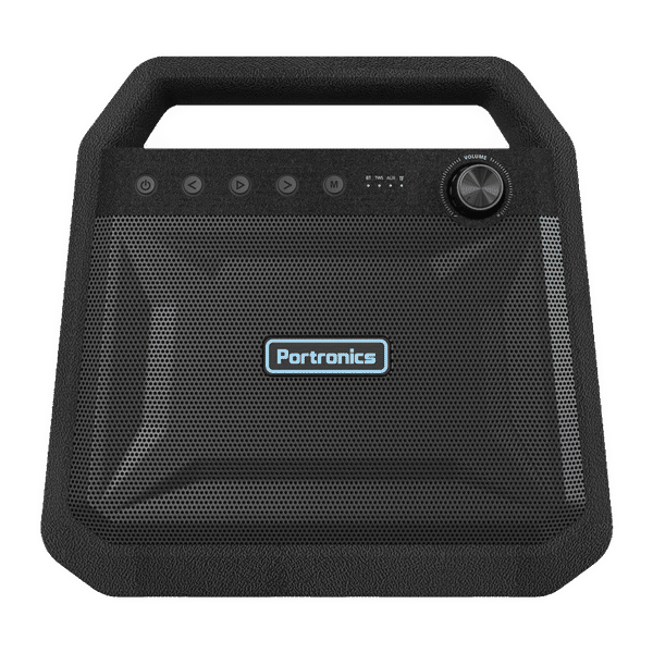 PORTRONICS Roar 24W Portable Bluetooth Speaker (7 Hours Playtime, Black)_1