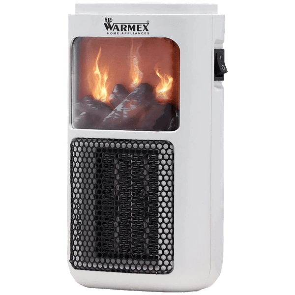 WARMEX Mini Bonfire 400 Watts PTC Fan Room Heater (Tip Over Safety Switch, White)_1