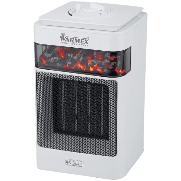 WARMEX Bonfire Plus 1500 Watts PTC Ceramic Fan Room Heater (Tip Over Safety Switch, White)_1