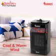 WARMEX Bonfire Plus 750 Watts PTC Ceramic Fan Room Heater (Over Heat Protection, Black)_2