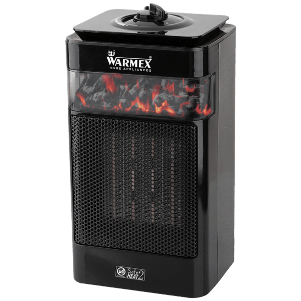 WARMEX Bonfire Plus 750 Watts PTC Ceramic Fan Room Heater (Over Heat Protection, Black)_1