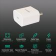 Croma 20W Type C Fast Charger (Type C to Type C Cable, Apple Compatible, White)_3