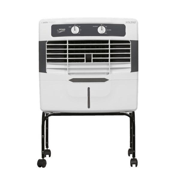 VOLTAS Wind HC 54 Litres Window Air Cooler (With Trolley, 4810328, White/Grey)_1