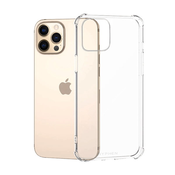 Hyphen DURO TPU Back Cover for Apple iPhone 12, 12 Pro (Supports Wireless Charging, Clear)_1