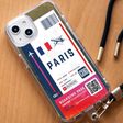 QUIX Paris Boarding Pass Soft TPU Back Cover for Apple iPhone 14 (Supports Wireless Charging, Multi Color)_3
