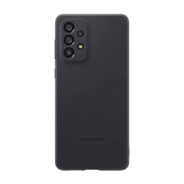 SAMSUNG Soft Silicone Hybrid Cover for SAMSUNG Galaxy A73 5G (Protects from Shock & Bumps, Black)_1