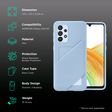 SAMSUNG TPU Back Cover for SAMSUNG Galaxy A33 5G (Sleek Card Pocket, Arctic Blue)_2