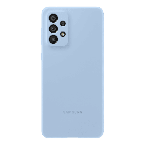 SAMSUNG Soft Silicone Hybrid Cover for SAMSUNG Galaxy A73 5G (Protects from Shock & Bumps, Arctic Blue)_1