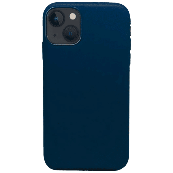 Macmerise Eco-ver Soft Bamboo & Starch Based Material Back Cover for Apple iPhone 14 (Supports Wireless Charging, Aegean Blue)_1