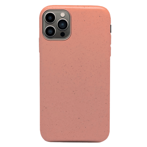 Macmerise Eco-ver Soft Bamboo & Starch Based Material Back Cover for Apple iPhone 14 Pro (Supports Wireless Charging, Blush Pink)_1