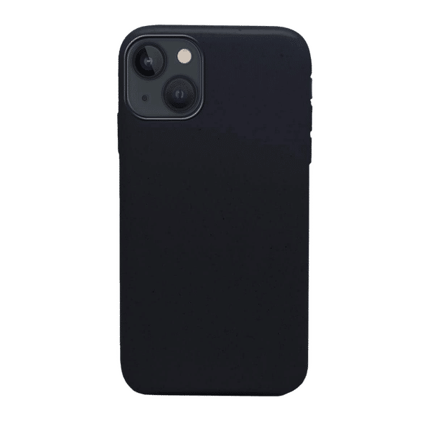 Macmerise Eco-ver Soft Bamboo & Starch Based Material Back Cover for Apple iPhone 14 Plus (Supports Wireless Charging, Bold Black)_1