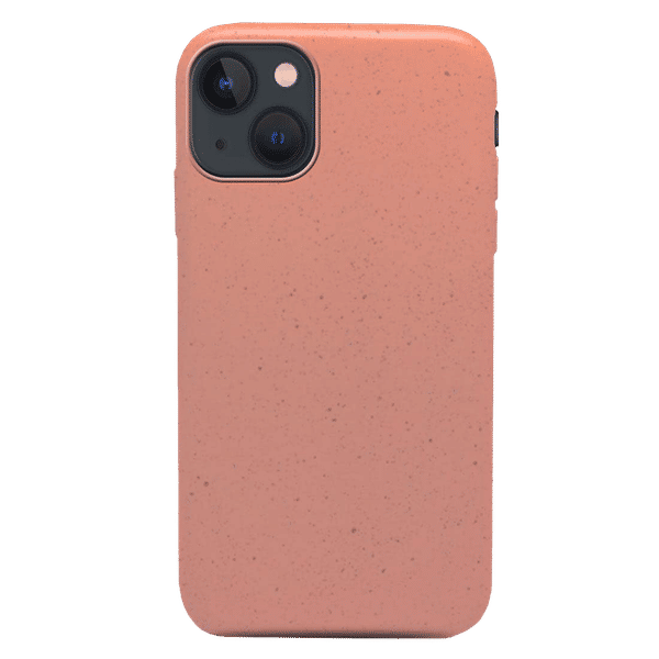 Macmerise Eco-ver Soft Bamboo & Starch Based Material Back Cover for Apple iPhone 14 (Supports Wireless Charging, Blush Pink)_1