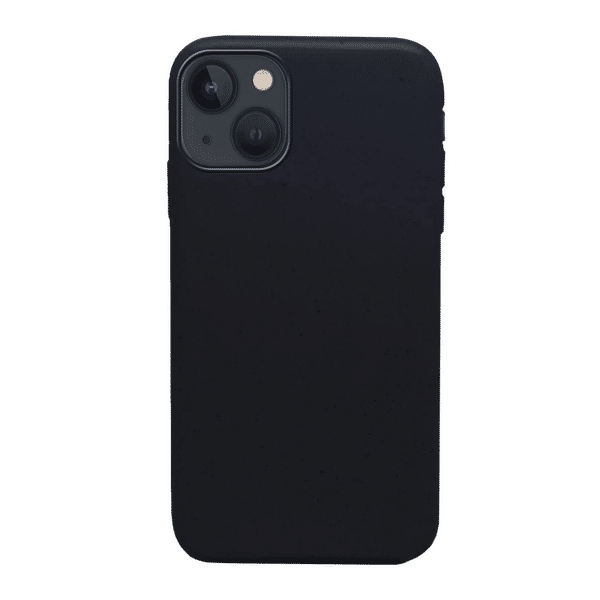 Macmerise Eco-ver Soft Bamboo & Starch Based Material Back Cover for Apple iPhone 14 (Supports Wireless Charging, Bold Black)_1