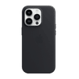 Apple Soft Leather Back Cover for Apple iPhone 14 Pro (MagSafe Charging Support, Midnight)_1