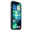 Apple Soft Silicone Back Cover for Apple iPhone 13 Pro (Supports Wireless Charging, Abyss Blue)_3