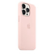 Apple Soft Silicone Back Cover for Apple iPhone 13 Pro Max (Supports Wireless Charging, Chalk Pink)_4