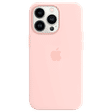 Apple Soft Silicone Back Cover for Apple iPhone 13 Pro Max (Supports Wireless Charging, Chalk Pink)_1