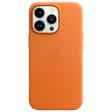 Apple Soft Leather Back Cover for Apple iPhone 13 Pro (Supports Wireless Charging, Golden Brown)_1