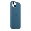 Apple Soft Silicone Back Cover for Apple iPhone 13 (Supports Wireless Charging, Blue Jay)_2