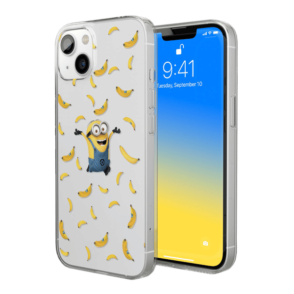 Macmerise Go Bananas Silicone Back Cover for Apple iPhone 14 Plus (Supports Wireless Charging, Multi Color)_1