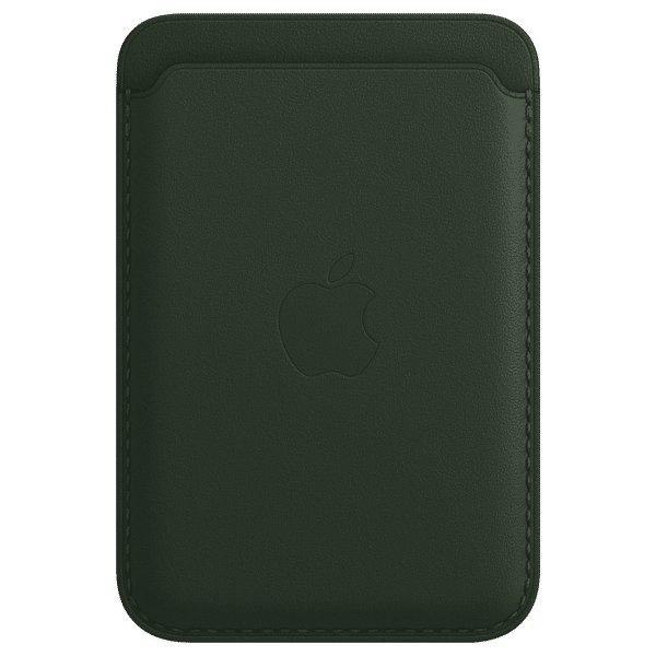 Apple Leather Pouch for Apple iPhone 12, 12 Mini, 12 Pro, 12 Pro Max, 13, 13 Mini, 13 Pro, 13 Pro Max (Strong Built-in Magnets, Sequoia Green)_1